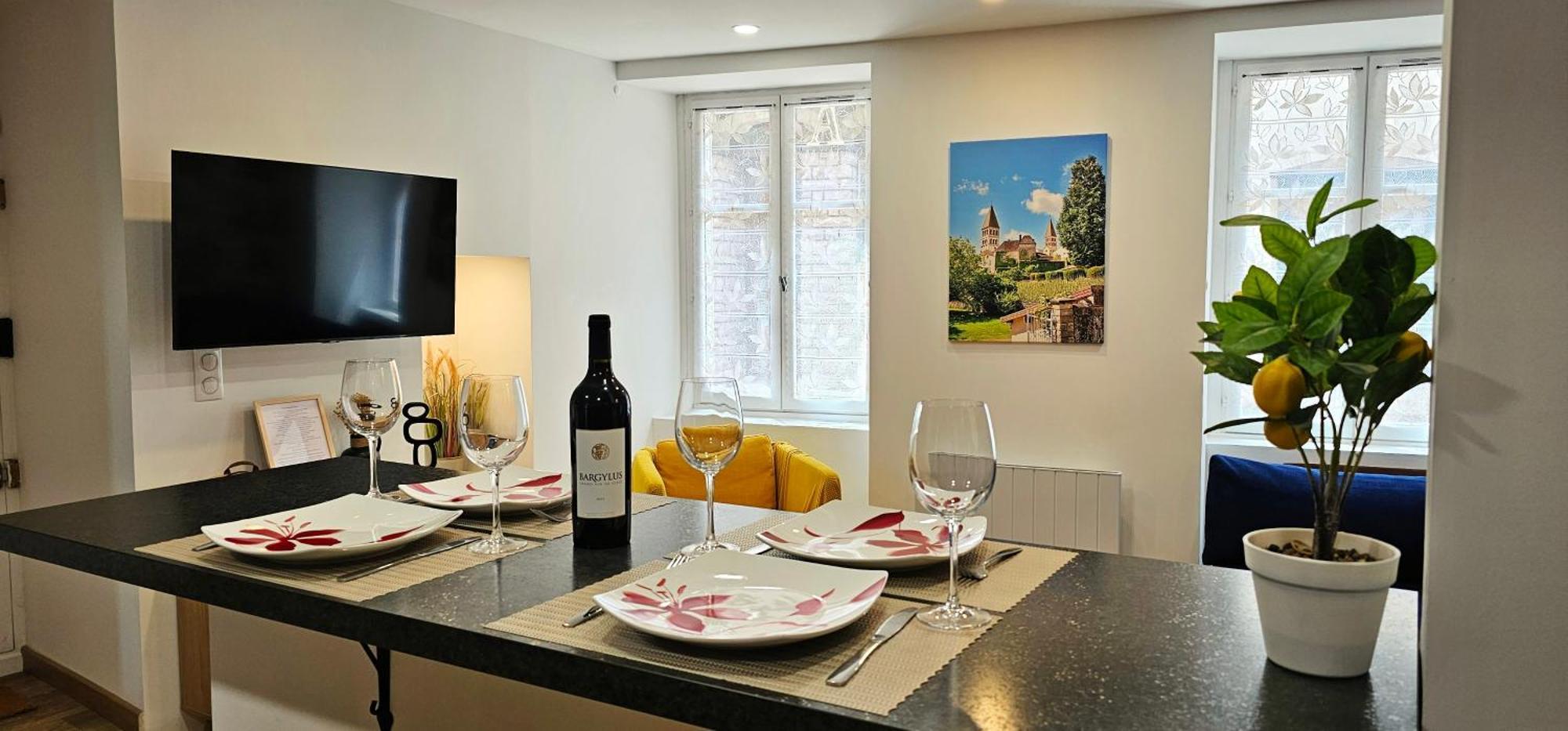 Rez De Chaussee Appartement A Tournus - Yellow Dış mekan fotoğraf